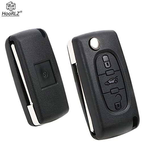 HooRLZ Key Fob Cover Replacement Compatible with Peugeot Partner 107 207 307 407 208 308 - Image 2