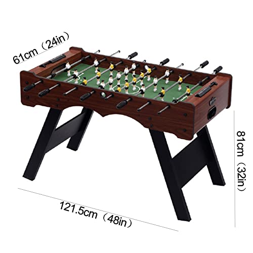 Klappbarer Tischfußball, Miniatur-Bodenspiele, Tisch, 48-Zoll-Fußballtisch mit Mini-Fußball, Punktezähler, Indoor-Fußballtischspiel, ideal für Kinder, Familienabende, Spielzimmer, Bars, Partys – Bild 8