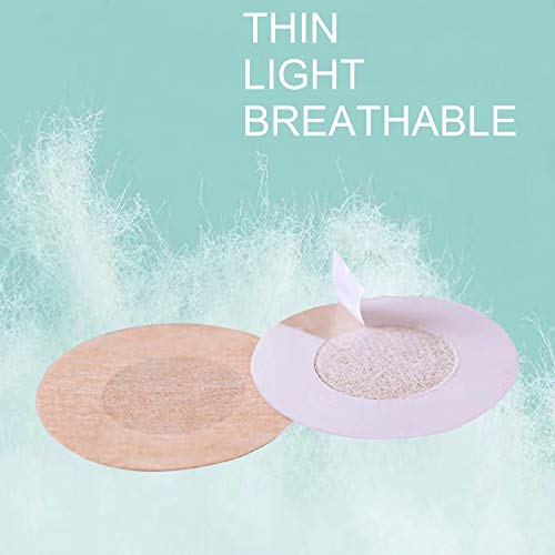 Lifturbo 20 Pairs Of Disposable Nipple Cover, Breathable Soft Silk Petal For Women And Men, Adhesive Invisible Pasties, Nippleless Bra Sticker Covers Round Petals Nude #TOP4