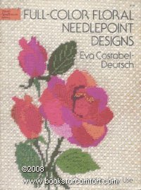 Paperback Full-Color Floral Needlepoint Designs: Charted for Easy Use Book