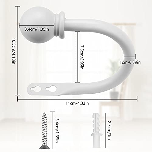TANCUDER 2 Pezzi Fermatenda della Tenda in Metallo...