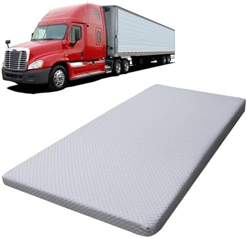42x80x3.2 Semi Truck Mattress & RV Mattress Topper, Compatible with Freightliner Volvo Kenworth Peterbilt Truck Sleeper Cab, Cooling Memory Foam