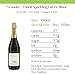 Wander + Found Non-Alcoholic Wine, Sparkling Cuvee Blanc, Premium White Wine from Germany, Non-GMO Dealcoholized Wine, 750 ml (1 Bottle)
