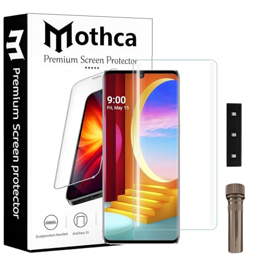 Image of Mothca Curved UV Tempered Glass Screen Protector for LG Velvet | HD Clear | Full Screen Coverage | Pack of 1