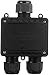 Produktbild revolt Kabelverbinder: Outdoor-Kabel-Verbindungsbox, 3-fach, für Kabel mit Ø 9-14 mm, IP68 (Verbindungsbox IP68 für Erdkabel, Kabelverbinder Outdoor, Verteilerdose wasserdicht)