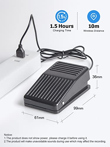 Teleprompter Remote Foot Switch, Moman Fs1 Foot-Operated Remote Control For Moman Prompter And Other Prompters, Bluetooth Remote Wireless With App【Momanprompter】For Iphone/Ipad/Smartphone/Ios/Android #TOP5