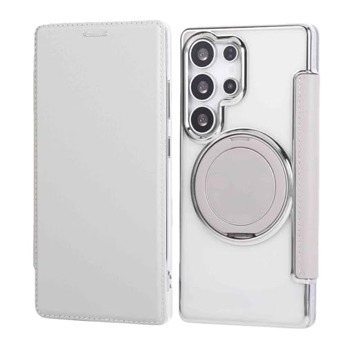 �M�����N�V�[S25 Ultra �p �P�[�X �蒠�^ �X�^���h�t�� magsafe�Ή� �J�[�h���[ �w�� ���� �����O�t�� �E�H���b�g�^ �ϏՌ� for galaxy S25 Ultra �p �P�[�X �}�O�Z�[�t�Ή� �N���A ���z�^ PU���U�[ �J�[�h�X���b�g