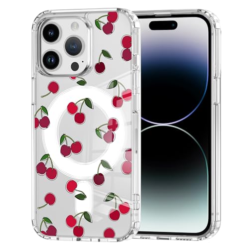 Coque magnétique iPhone 15 Pro Max transparente antichoc et fine avec motif Kawaii