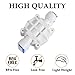 1/4 Inch Tube Automatic Shut Off Valve, with Quick-Connect Fittings, for RO Reverse Osmosis Water Filter System (Pack of 1) White