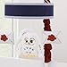 Warner Brothers Harry Potter Welcome Little Wizard Navy, White, and Burgundy, Hedwig and Letters Musical Mobile