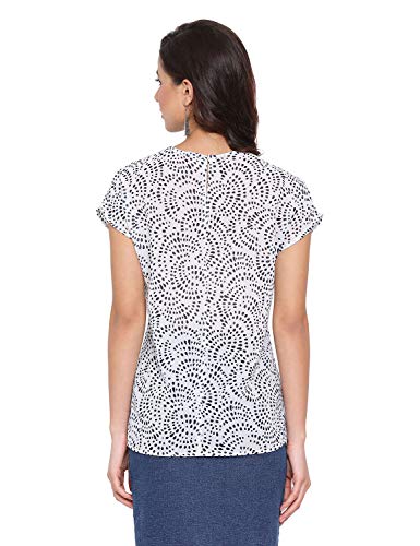 Image of oxolloxo Women Printed Short Sleeve Round Neck Regular Top