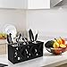 Ayiaren Wooden Silverware Holder Flatware Utensil Caddy Cutlery Holder Wood Silverware Organizer Bin Storage Containers for Kitchen Countertop, Forks, Spoons, Knives Utensil Holder Silverware Caddy
