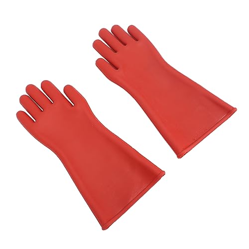 Yosoo Health Gear Gants de sécurité Isolés électriques, Gants Isolants en Caoutchouc pour Travaux électriques, Gants de Travail Haute Tension 12KV Classe...
