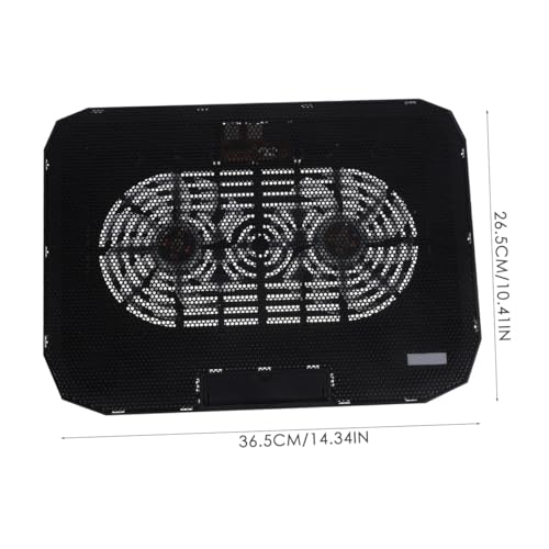 Base plegable para laptop con ventilador y ventilación mesh miniatura 2