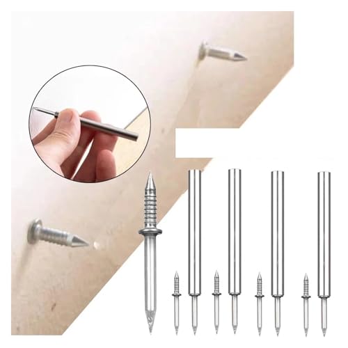 Double Headed Nails 300 piezas set de clavos con cabeza doble, inoxidable y sin marcas miniatura 3