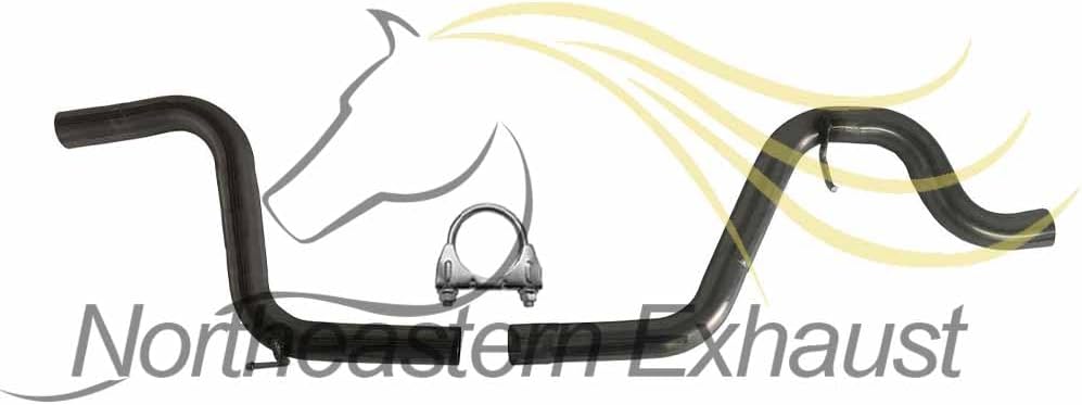 Northeastern Exhaust | Stainless Steel Resonator, Intermediate Pipe, Muffler Exhaust System Kit Compatible for Chevy Impala 2000-2002 | Monte Carlo 2000-2002 3.4L | Free Gasket and Clamps