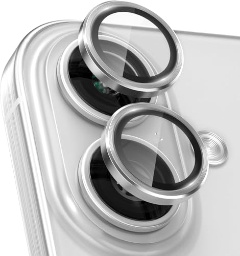 Image of PACK OF 2 Camera Lens Protector For IPHONE 17 / IPHONE 16 /16 PLUS GREEN UHD 9H Glass, Anti Drop, Scratch Resistant, Case Friendly Camera Guard Removable, Waterproof, Heavy Duty Camera Protector