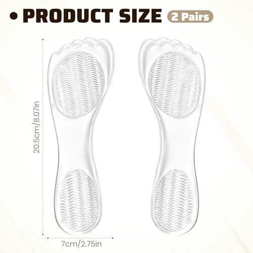 2 pares de plantillas de gel para zapatos de mujer miniatura 2