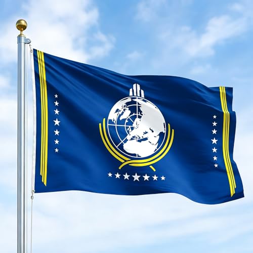 Upgraded Super Earth Flag For Helldivers 2 Double-Sided Flag 3x5ft Outdoor Decoration Flag Waterproof Polyester Meme Banner with Anti-rust Metal Ring for Indoor Bedroom Wall Decor or Outdoor Decor Flag