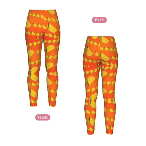 Leggings de compresión suaves con estampado de comida para mujer 4