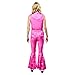 Rubies Women's Barbie Movie Western Barbie Adult Costume Flared Pants with Vest and Scarf, Medium
