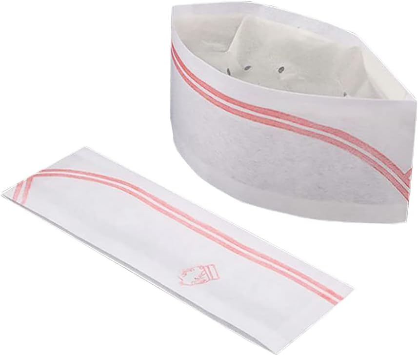 20 Pcs Disposable Chef Hat, Adjustable White Chef Hat, Non-Woven Fabrics Chef Tall Hat for Food Restaurants, Party