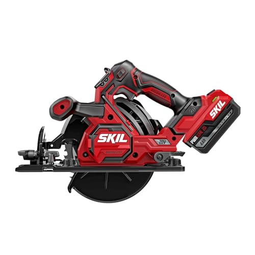 Image of SKIL PWR CORE 20 Brushless 20V 7-1 /4-Inch Circular Saw Kit, Includes 4.0Ah USB-C Battery and 45W PD Charger - CR5440B-1C