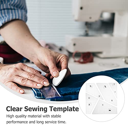 EXCEART 1 Conjunto Modelo De Patchwork Modelo De Quilting Diy Ferramentas De Patchwork De Modelos Mo