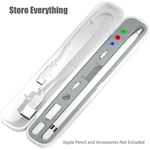 YINVA pencil case for Apple Pencil 2nd Generation/1st Generation, pencil holder, storage box, design for iPad accessories (gray) - Image 4