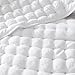 WDCOZY White Queen Size Quilt Bedding Sets with Pillow Shams, Lightweight Soft Bedspread Coverlet, Quilted Blanket Thin Comforter Bed Cover, All Season Summer Spring, 3 Pieces, 90x90 inches