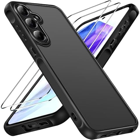 ivoler Galaxy A55 5G Shockproof Case with Screen Protectors Cover