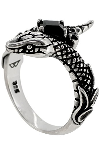 [ビザール] BIZARRE ウロボロス・コレクション エターナル シルバー 925 リング (メンズ 16号) 指輪 メンズ 有名 スネーク 蛇