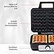 ALPINA Waffeleisen, 1000 Watt, Scharz-Silber