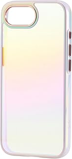 エレコム iPhone 16e ケース オーロラ 耐衝撃 衝撃吸収 ワイヤレス充電対応 レンズ保護 ストラップホール付き ショルダーストラップシート付 ホワイト PM-A25SHVCAWH