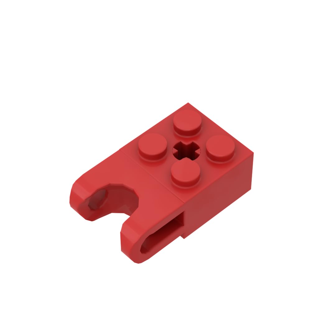 XYEIUGO GDS-1206 92013 Hinge Brick Technic Brick Special 2x2, Red, 10 PCS