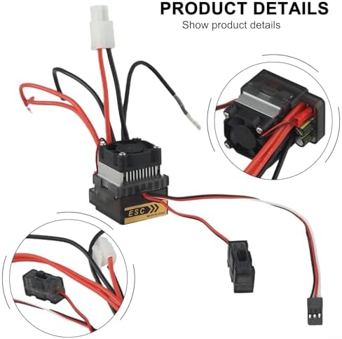 RC Arabalar ve Tekneler için Fanlı Çift Yönlü ESC 320A Fırça Motor Hız Kontrol Cihazı, Optimum Soğutma ve Gerilim Desteği - Görsel 7