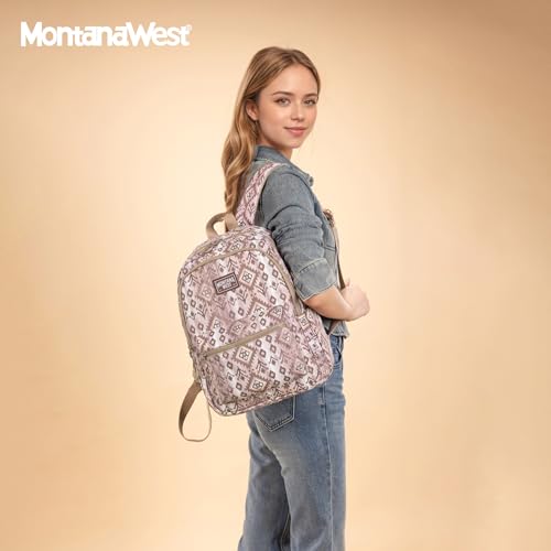 Image of Montana West Backpack Purse for Women Western Aztec Backpack Purse Lightweight Casual Daypack for Travel