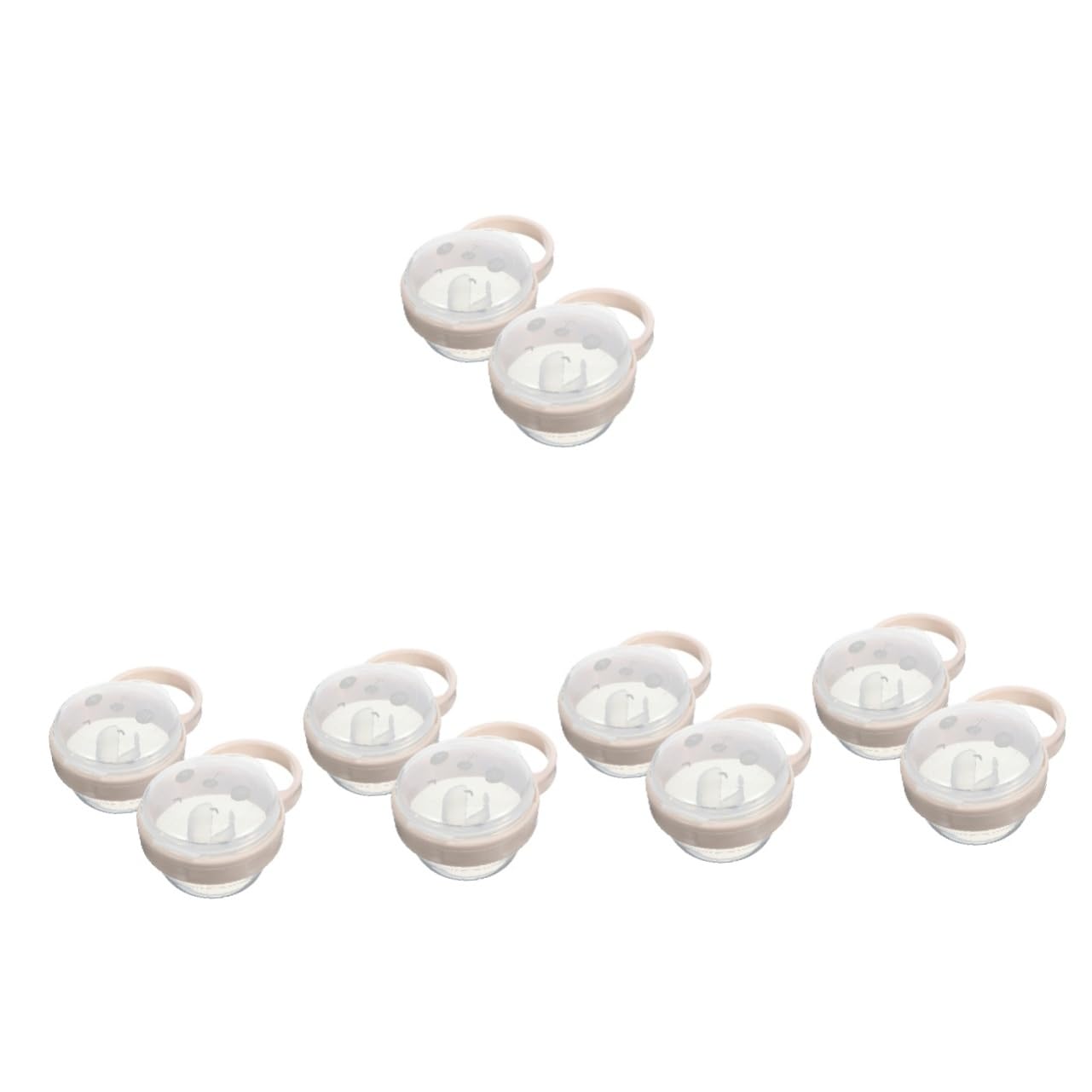 ibasenice 10pièces Boîte De Rangement Pour Sucettes Étui De Voyage Portable Et Pratique Pour Protéger Les Tétines