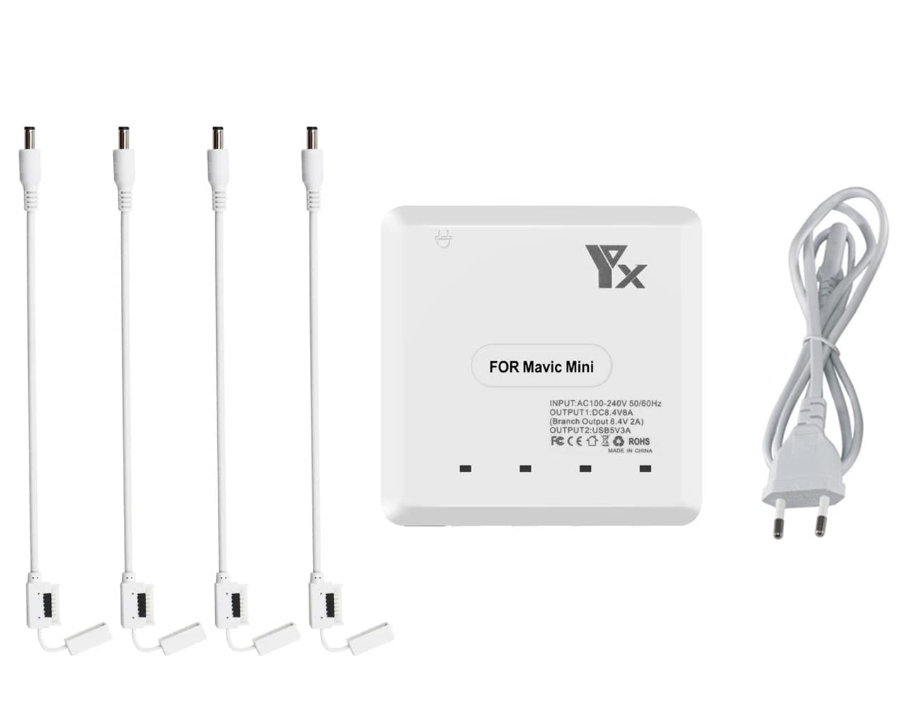 WANGCL 6 in 1 Caricabatteria Caricabatterie Intelligente Hub Stazione di Ricarica per DJI Mini 2/Mini SE Drone
