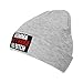 Momma Ain't Raise No Bitch Knit Hats Beanie Hat for Men Women Fashion Warm Winter Ski Cap Gray