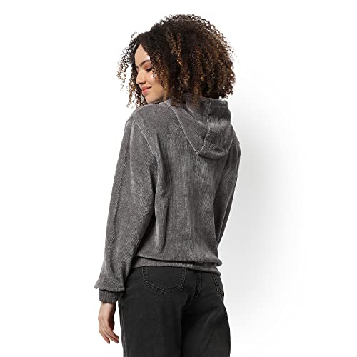Image of PINACOLADA Women Stylish Zipper Sweatshirt Regular Fit for Casual Wear | Full Sleeves | Cotton | Sweatshirt Crafted with Comfort Fit and High Performance for Everyday Wear