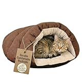 SPOT Sleep Zone Cuddle Cave Pet Bed | Soft, Plush Interior for Cats and Small Dog Breeds | Attractive and Durable Faux Suede Exterior | Machine Washable | Pet Safe
