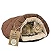 Ethical Pets Sleep Zone Faux Suede Cuddle Cave Dog Bed - Fabric Bottom - 22X17 Inches/Chocolate/Attractive, Durable, Comfortable, Washable