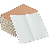 Coopay Pacote com 12 cadernos de diário Kraft Brown Cover Dot Grid Bullet Notebooks para viajantes, escritório, casa, escola, negócios, tamanho A5, 21 x 14 cm, 60 páginas