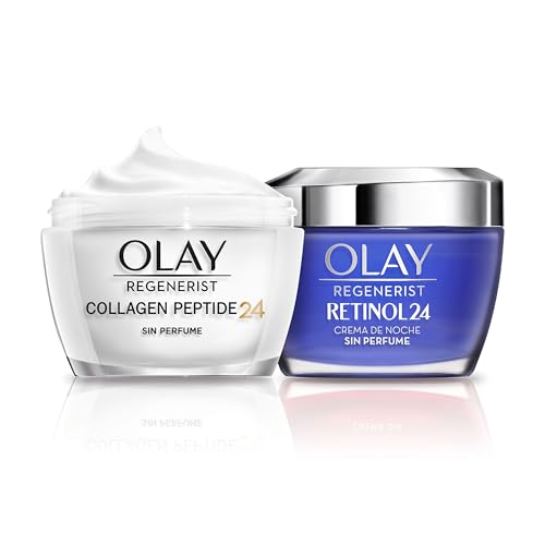 Olay Regenerist Retinol 24 Crema Hidratante de Día y Noche Sin Perfume, con Collagen Peptide...
