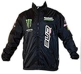  Jacke Schnitt Wind Team Bud Racing Monster Energy Erwachsene Schwarz