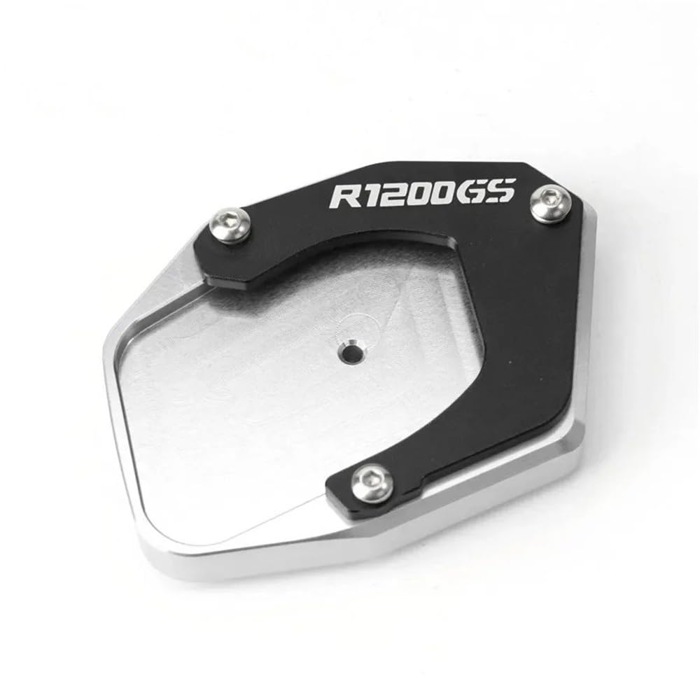 Piastra Cavalletto Moto Antiribaltamento per B&MW R1200GS 2007-2011 2012 R 1200 GS ADV Adventure 2008-2011 2012 Moto in Alluminio Cavalletto Laterale Cavalletto Allargare Supporto(Silver)