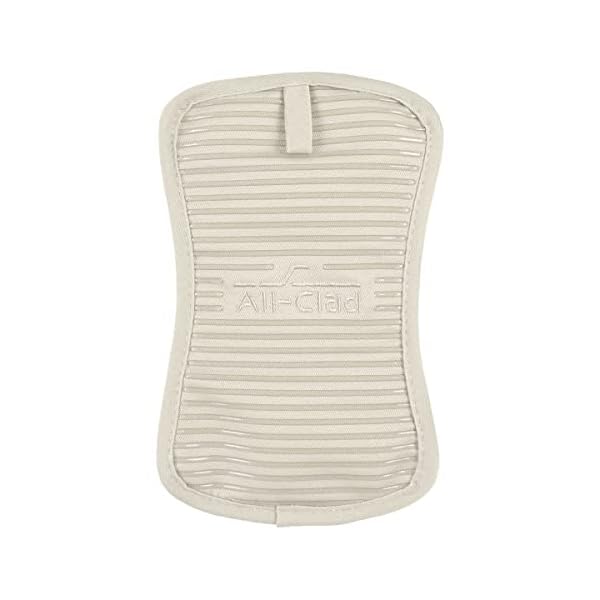   All-Clad-Premium-Pot-Holder-Hot-Pad-Heat-Resistant-to-500-Degrees-100-Cotton-10x625-Hot-Pad-for-Kitchen-and-Barbeque-1-Pack-Almond