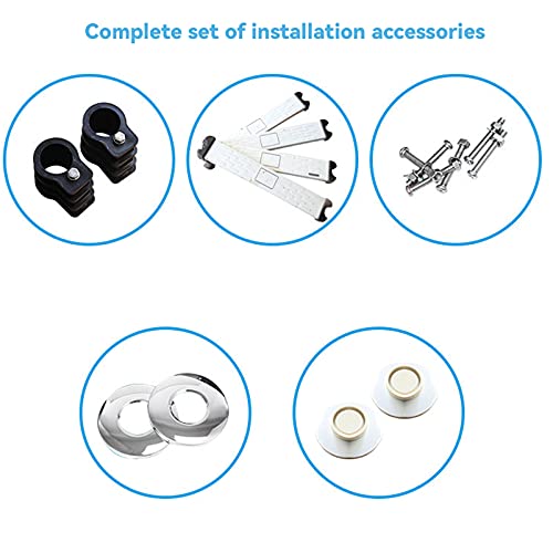 Escalera para piscina con 2 peldaños acero inoxidable plata miniatura 7