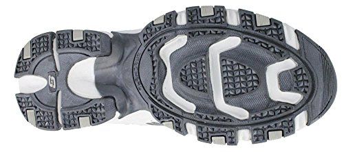 Skechers Sport Men's Vigor 2.0 Serpentine Memory Foam Sneaker,White/Charcoal,8 M US